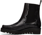 Toga Virilis Black Leather Chelsea Boots