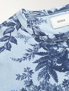 ERDEM - Peter Floral-Print Cotton-Jersey T-Shirt - Blue