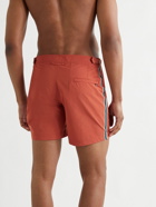 ORLEBAR BROWN - Bulldog Mid-Length Striped Swim Shorts - Pink