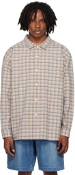 nanamica Orange Euro Check Shirt