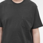 Beams Plus Men's Crew Neck Pocket T-Shirt in Charcoal