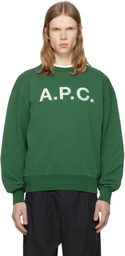 A.P.C. Green Vintage 'APC' Sweatshirt