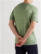 120% - Linen-Jersey T-Shirt - Green