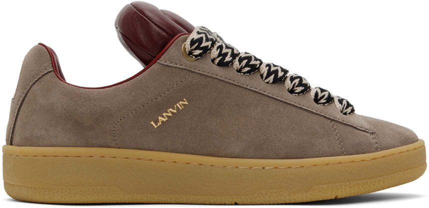 Photo: Lanvin Taupe Future Edition Hyper Curb Sneakers