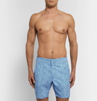 Derek Rose - Mid-Length Printed Swim Shorts - Men - Blue