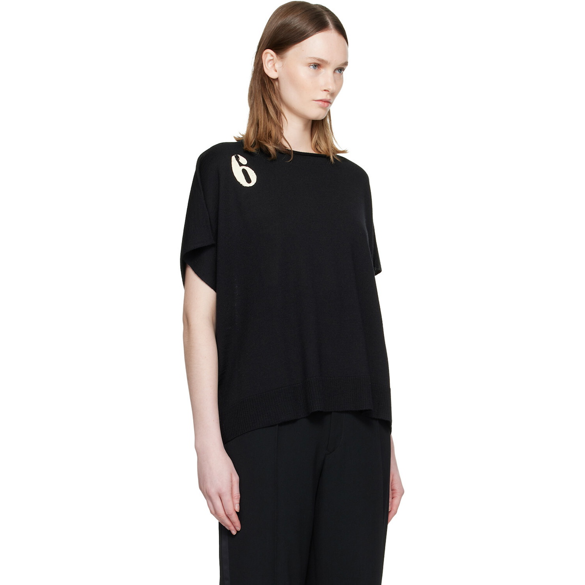MM6 Maison Margiela Black '6' Top