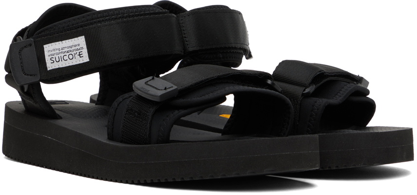 Black Suicoke CEL-VPO Strap Vibram Sole Sandals Mens 7 EUC s-l400.jpg main image 3