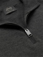Brioni - Cashmere and Silk-Blend Half-Zip Sweater - Gray