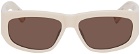 JACQUEMUS Off-White 'Les Lunettes Pilota' Sunglasses