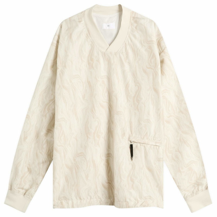 Photo: TOGA ARCHIVES Women's V-Neck Ripstop Pullover in Off White