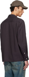 WACKO MARIA Purple 50's Open Collar Shirt