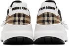 Burberry White Vintage Check Low-Top Sneakers