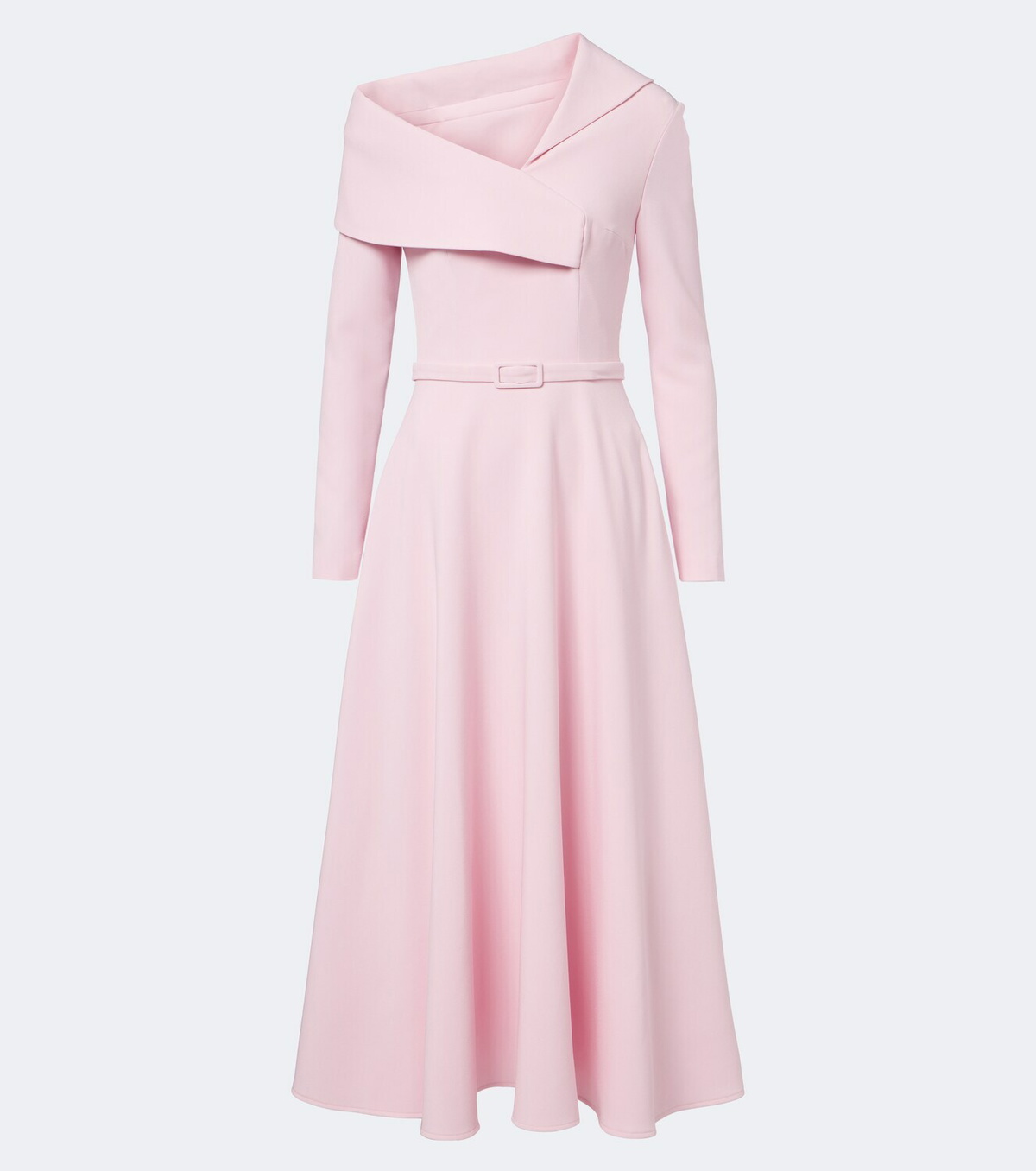 Safiyaa Odelle asymmetric crêpe midi dress