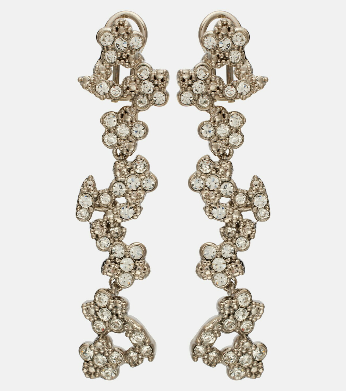 Jil Sander Crystal-embellished drop earrings
