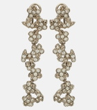 Jil Sander Crystal-embellished drop earrings
