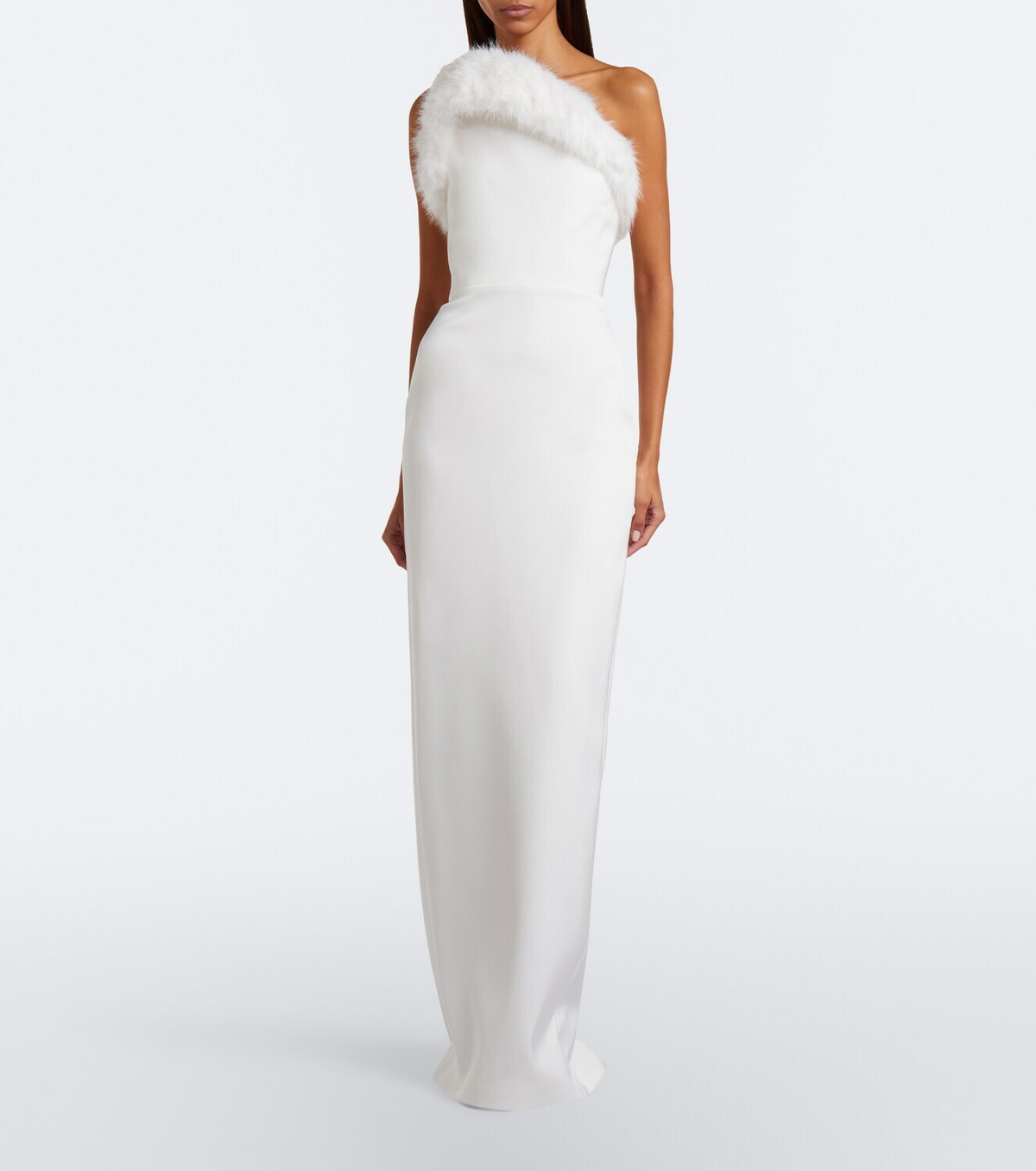 David Koma Strapless bustier gown