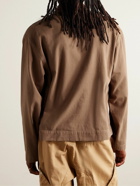 Jacquemus - Webbing-Trimmed Organic Cotton Shirt - Brown