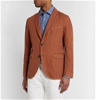 MAN 1924 - Kennedy Unstructured Linen and Cotton-Blend Suit Jacket - Orange