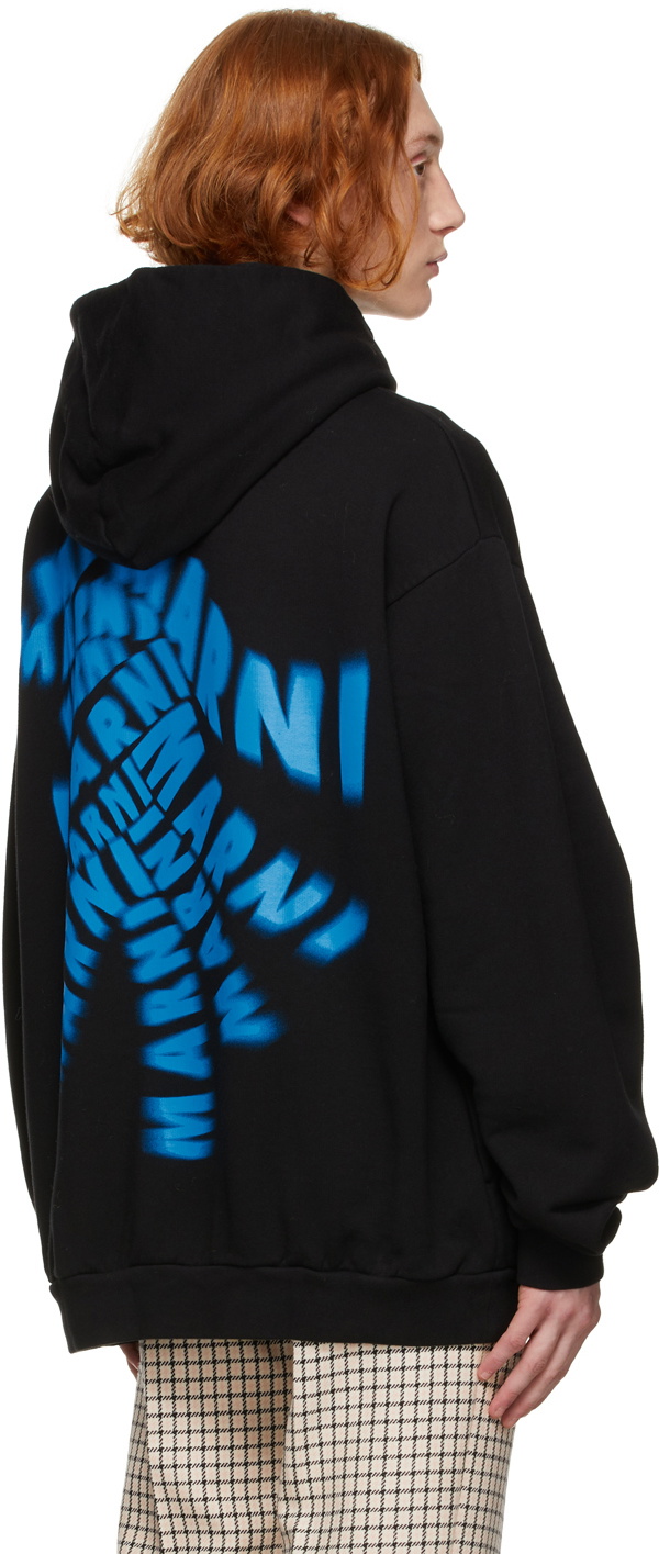 Marni Black Spin Logo Hoodie Marni