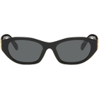 Miu Miu Eyewear Black Classic Subtle Cateye Sunglasses