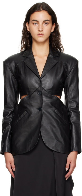 Photo: Han Kjobenhavn Black Cutout Leather Jacket