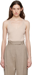 by Malene Birger Beige Bevina Tank Top