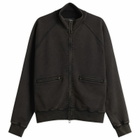 FrizmWORKS Men's Vintage Dye Zip Sweatshirt in Black Brown