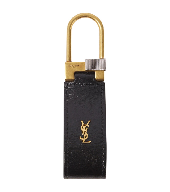 Photo: Saint Laurent Tiny Cassandre leather keychain