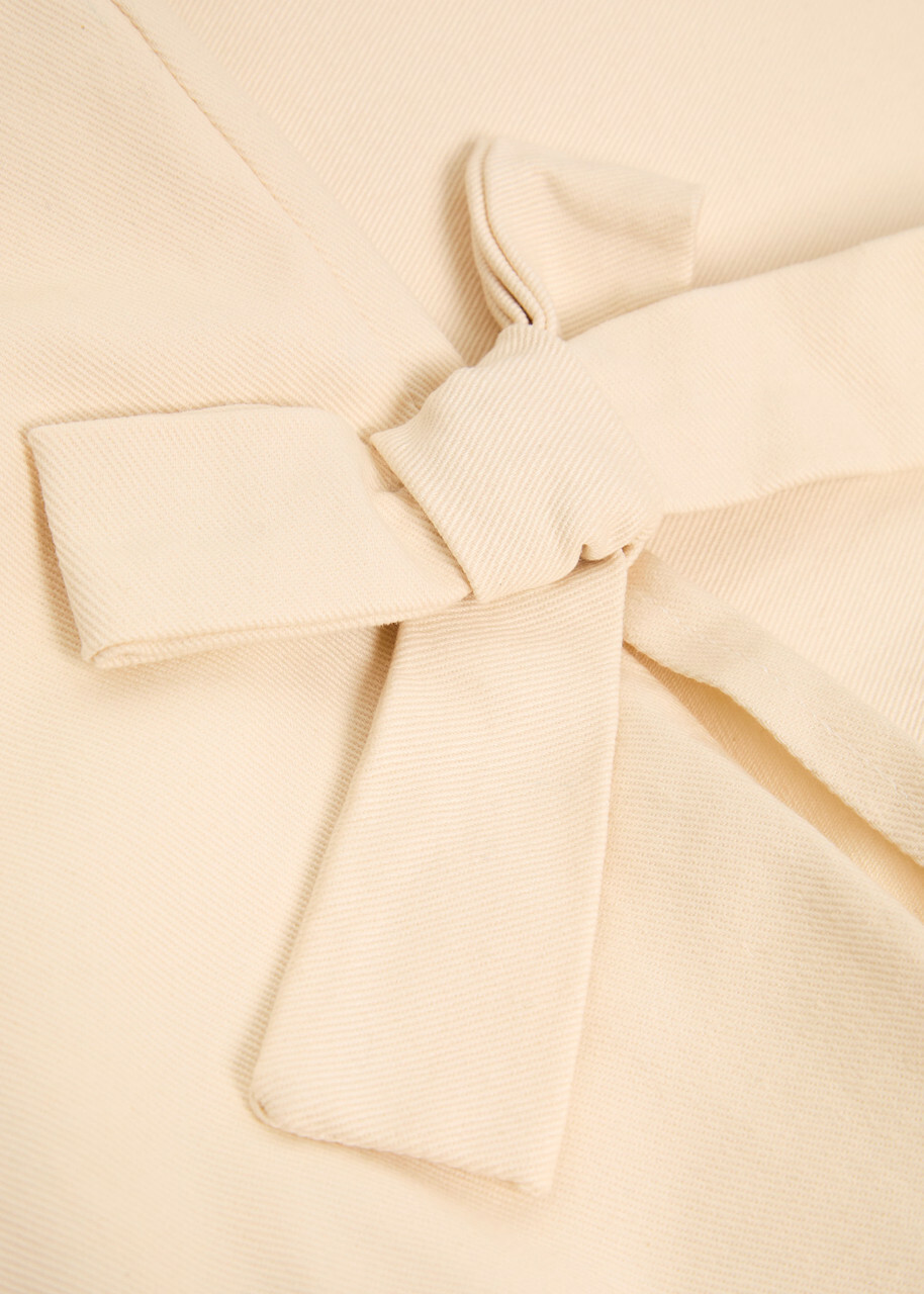 Sister Jane Bay Bow-appliquéd Straight-leg Jeans White