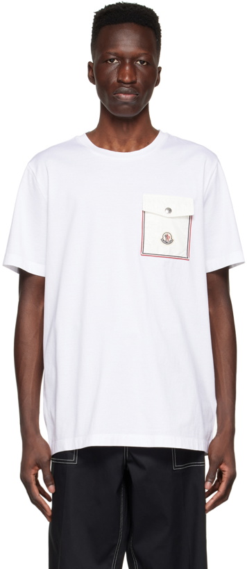 Photo: Moncler White Cotton T-Shirt