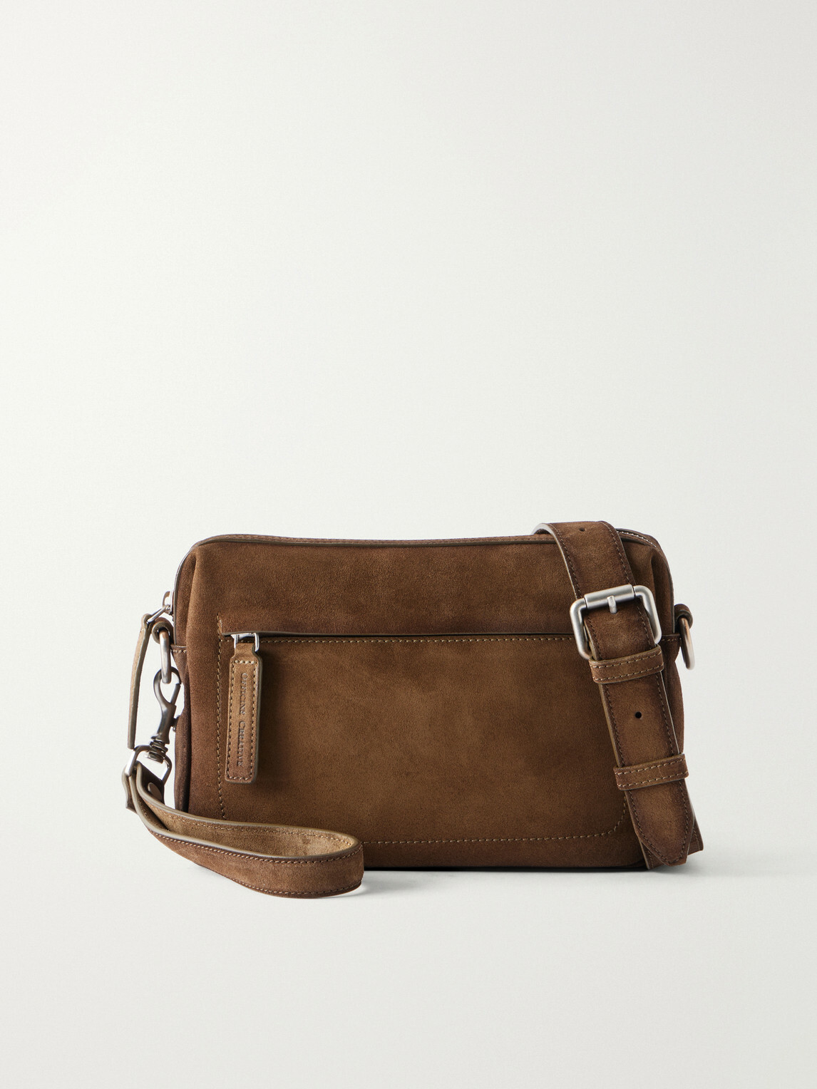 Officine Creative - Quentin 25 Suede Messenger Bag - Brown