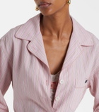 Dolce&Gabbana Belted striped shirt
