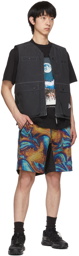 and wander Multicolor POSTWOOK Edition Trek Shorts