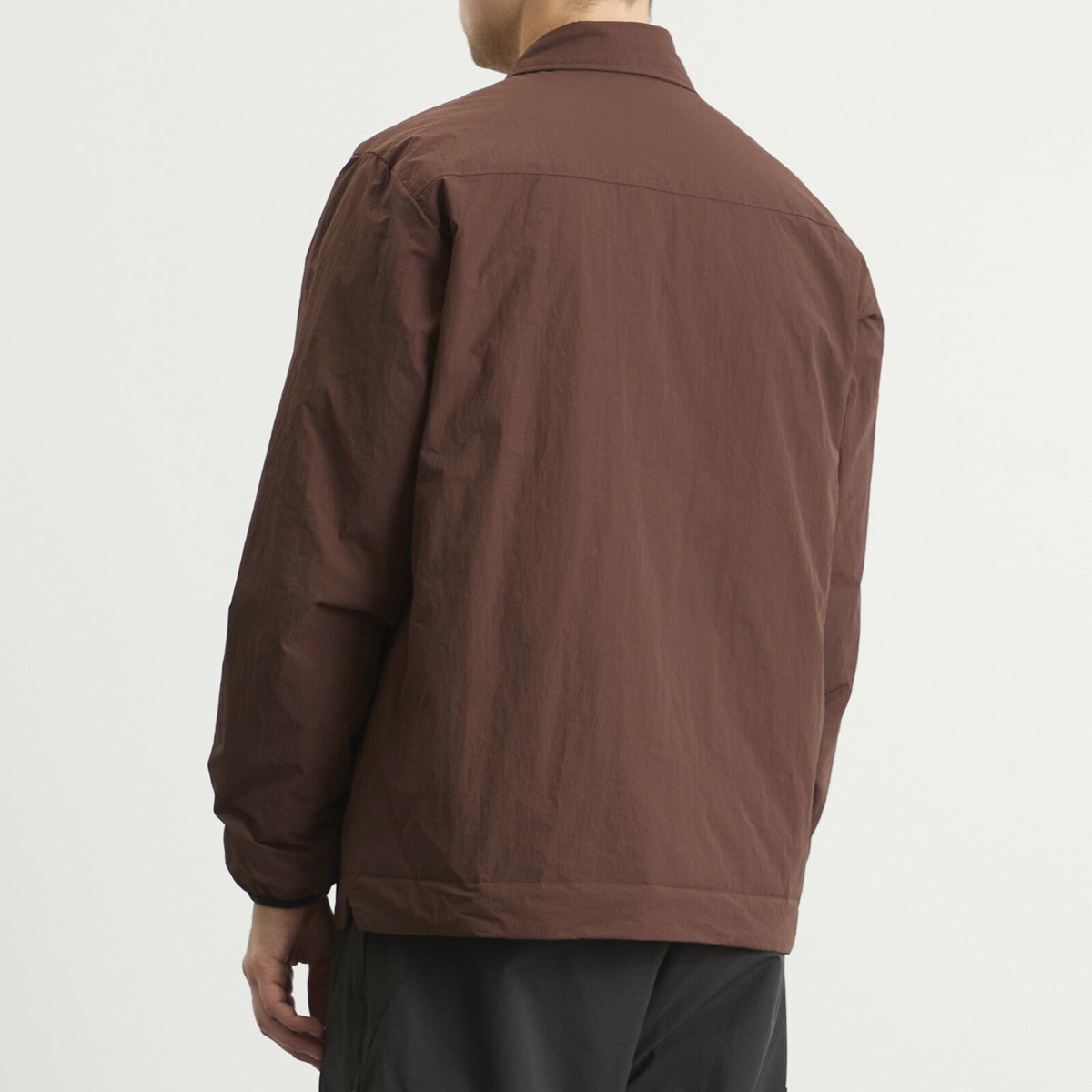 KA_YO_Prototype Men's Insulated Overshirt in Burnt Wine