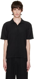 Homme Plissé Issey Miyake Black Basics Polo