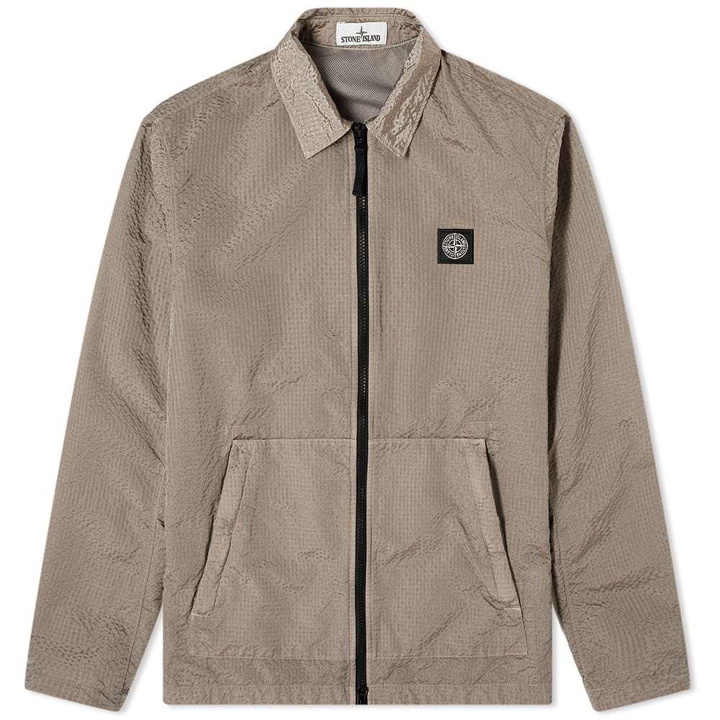 Photo: Stone Island Seersucker Nylon Overshirt