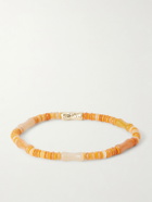Luis Morais - 14-Karat Gold Carnelian Beaded Bracelet