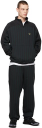 adidas Originals Black & Green Tyshawn Lounge Pants