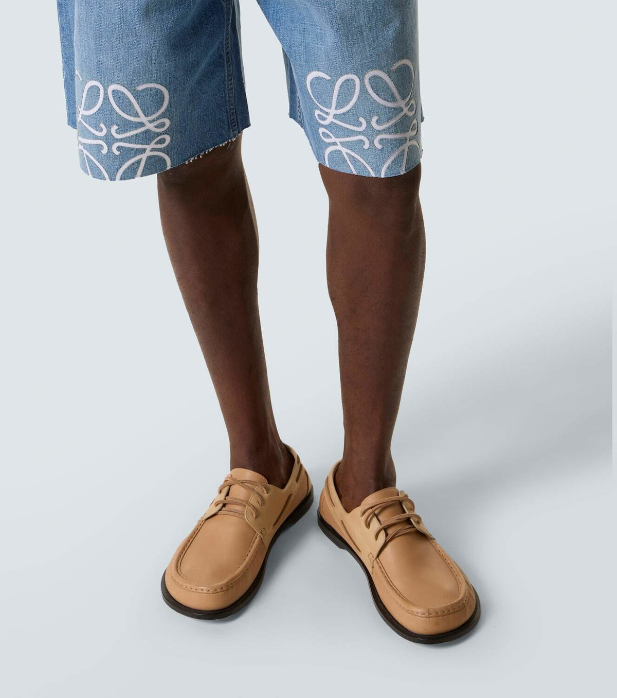 Loewe Anagram denim shorts