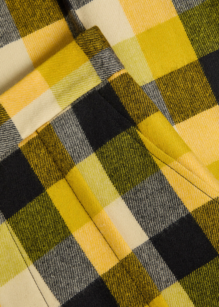 Vivienne Westwood Checked Flared-leg Trousers Yellow