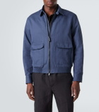 Brioni Linen and cotton blouson jacket