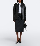 Prada Belted Re-Nylon pencil skirt