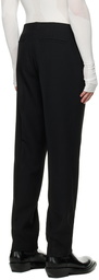 Dion Lee Black Tapered Trousers