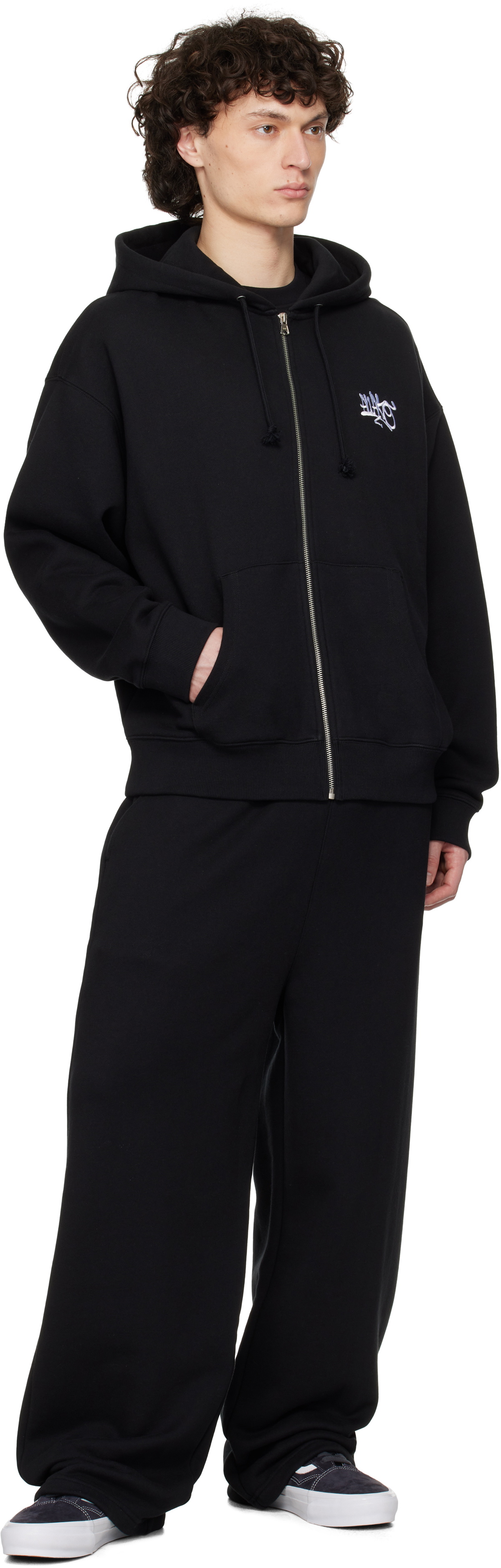 Awake NY Black All City Open Hem Sweatpants