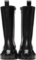 Rick Owens Black Polished Bozo Tractor Boots