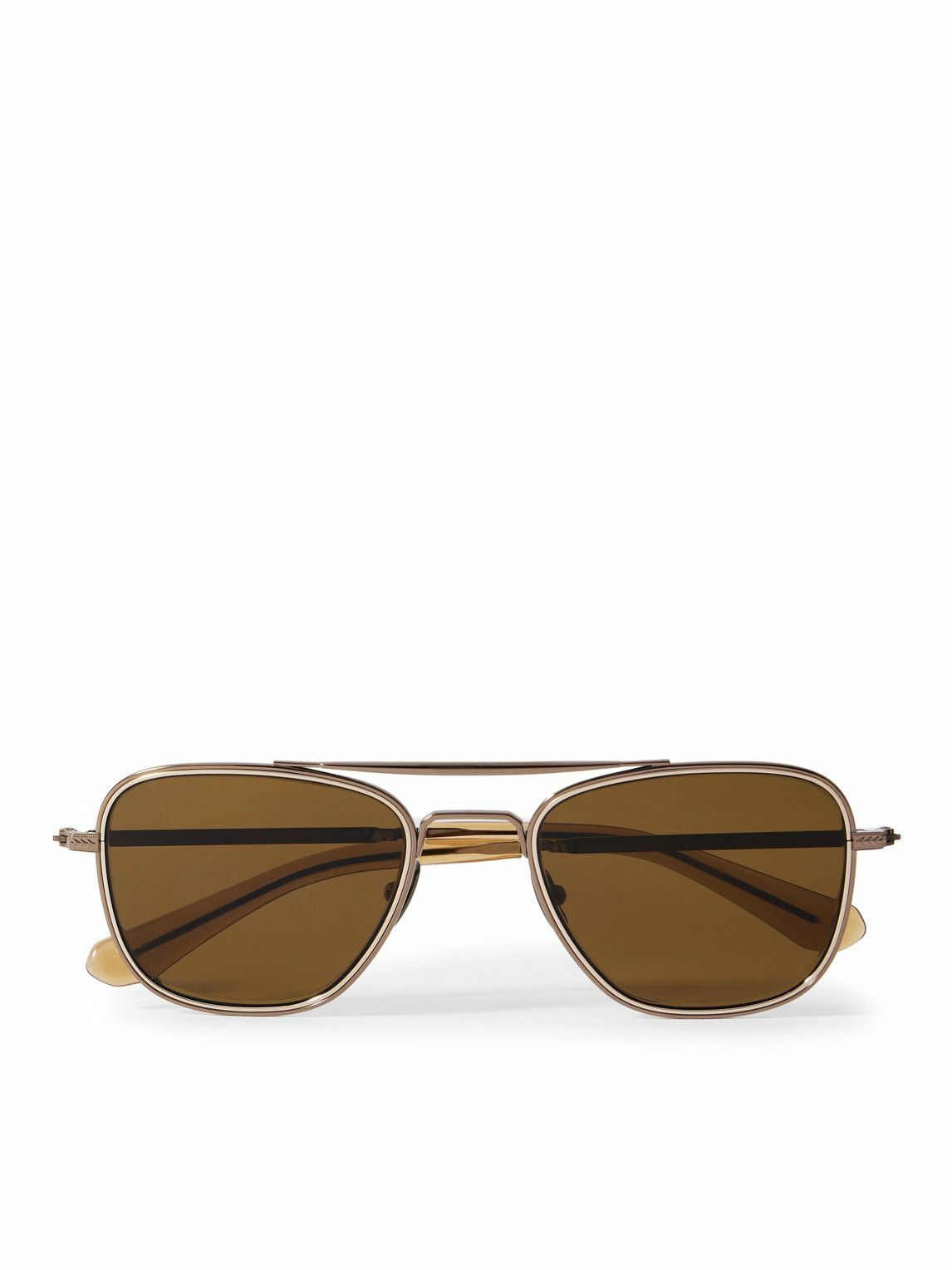 Mr Leight - Navigator S Aviator-Style Metal Sunglasses