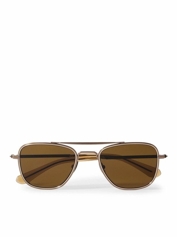 Photo: Mr Leight - Navigator S Aviator-Style Metal Sunglasses