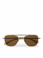 Mr Leight - Navigator S Aviator-Style Metal Sunglasses