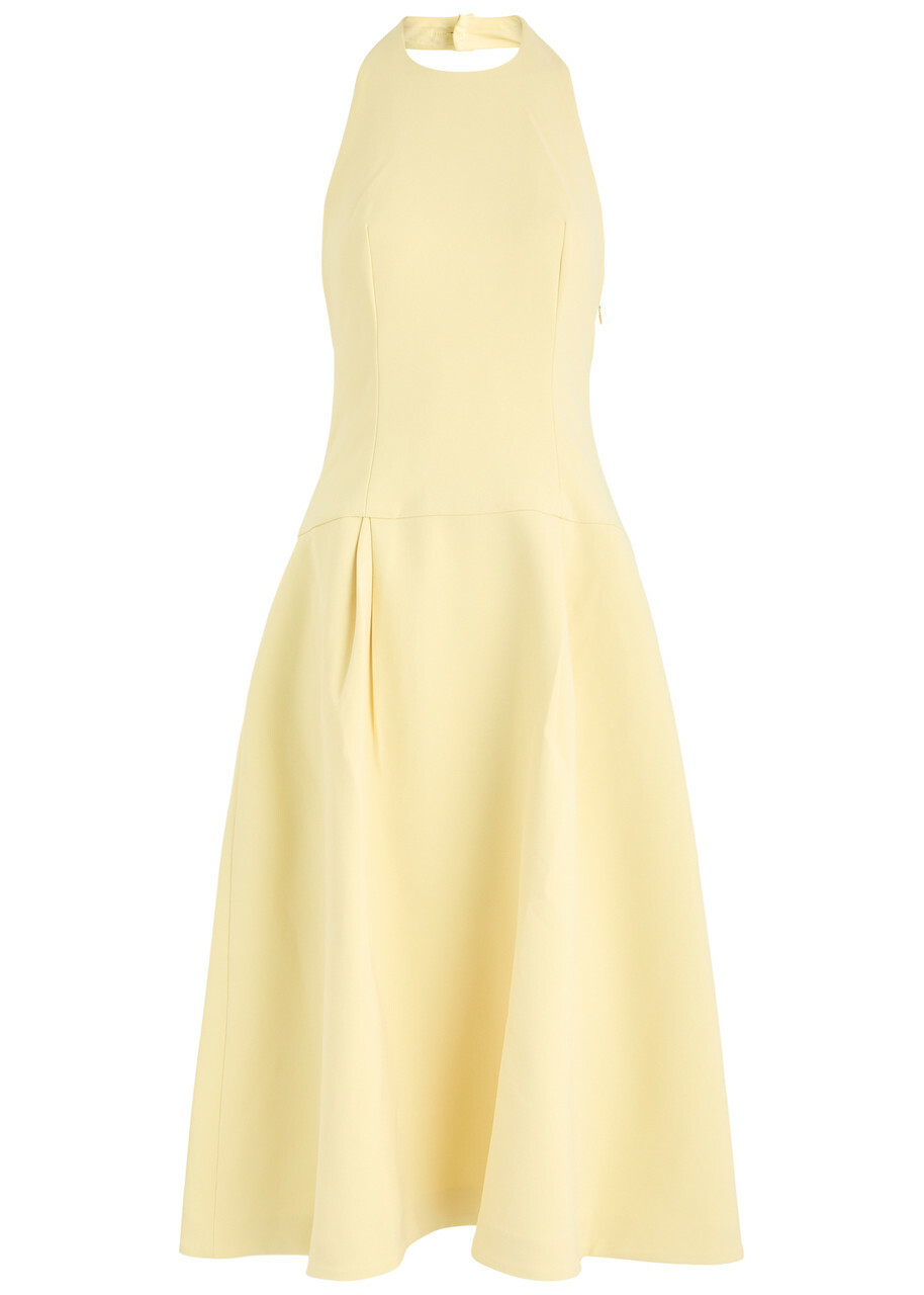 Odd Muse The Ultimate Muse Halterneck Midi Dress Yellow Odd Muse