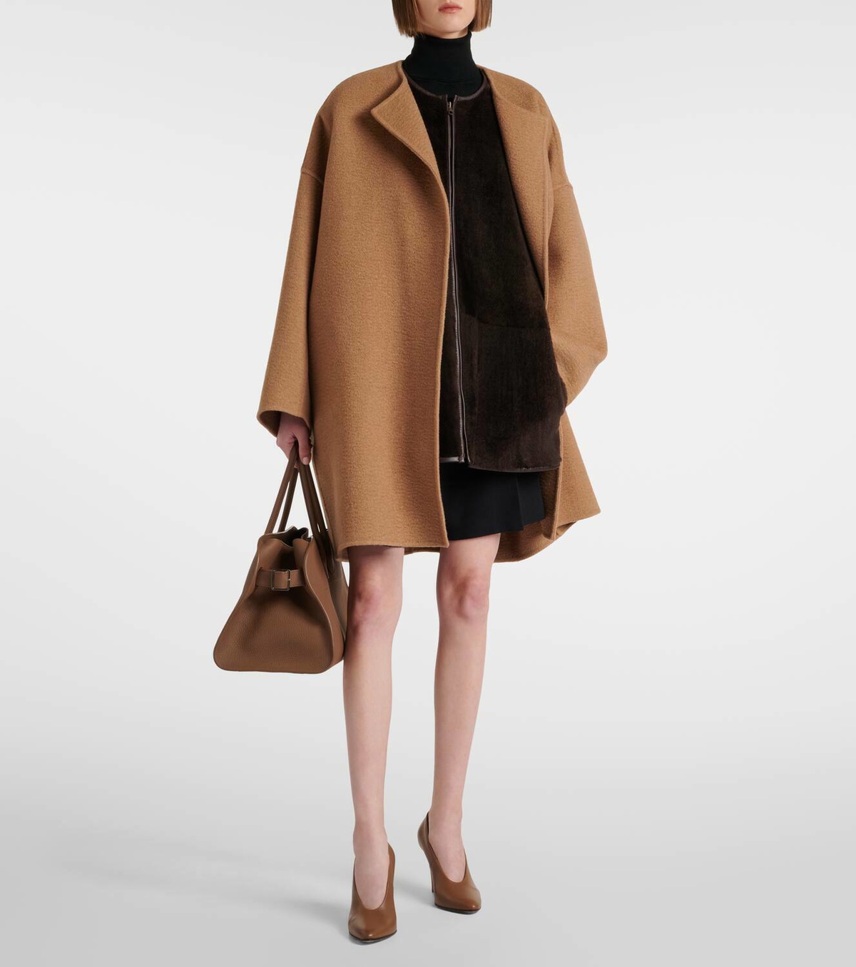 The Row Andi shearling vest